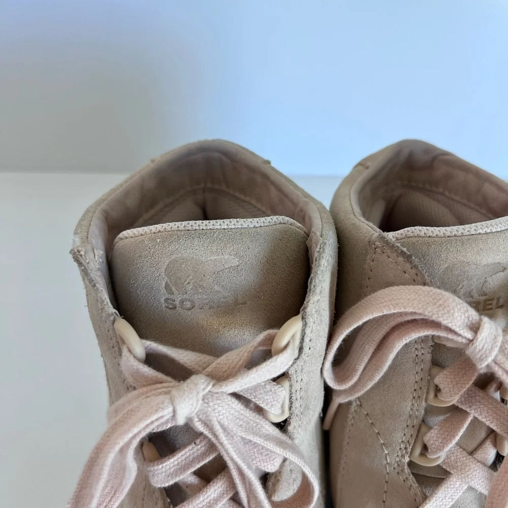 Sorel Women's‎ Out N About Wedge Sneaker Bootie Nova Sand, Sea Salt